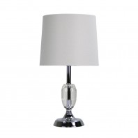 Oriel Lighting-MAYA.3 - Crystal and Chrome Complete Table Lamp
